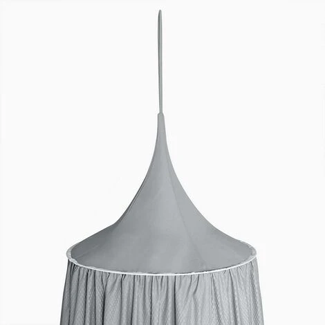 WOLTU Baby Letto A Rete Per Culla Ragazze Appeso A Cupola Tenda CURTAIN Room Decor Grigio - immagine 5