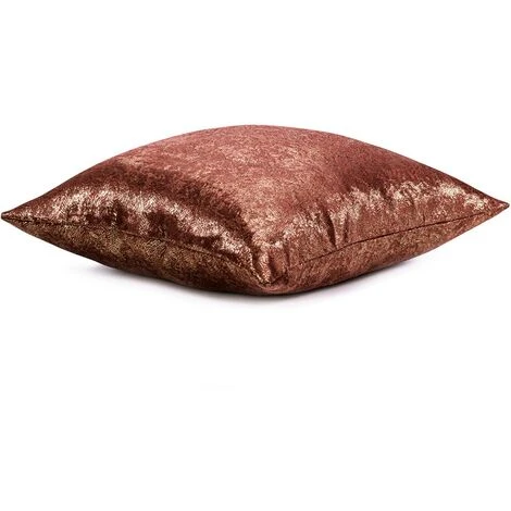 Federa Veras Rame Stampato,metallizato Blackoutsuedeshine 45x45 AmeliaHome - immagine 3