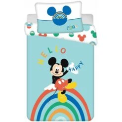 Mickey Mouse Parure Copripiumino Baby Mickey Rainbow Lettino
