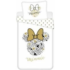 Parure Copripiumino Disney Minnie Gold