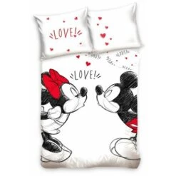 Mickey Mouse Mickey E Minnie Love Parure Copripiumino