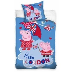 Peppa Pig Parure Copripiumino Hello London