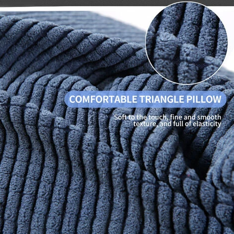 Cuscino A Triangolo Comodo Cuscino Da Lettura Con Tasca Con Zip Cuscino A Cuneo Triangolare Cuscino Di Supporto Per La Schiena Piccolo Cuscini Cuscini Per Divano Letto Da Ufficio - immagine 5