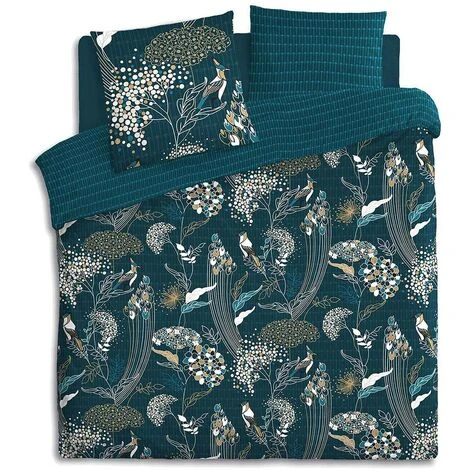 Parure Art Decoration Peacock - Stampato, L. 240 X L. 220 Cm - Atmosphera Créateur D'intérieur - immagine 4