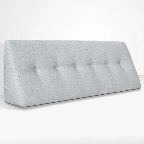 EVERGREENWEB - Cuscino Da Lettura Ergonomico, Cuscino Schienale A Cuneo Per Letto E Divano Cuscino Per Gambe Testata Letto Misura 200x26 Cm Colore Ghiaccio 100% Made In ItalyCHILL PILLOW