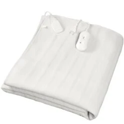 Scalda Coperta Elettrico, Scaldaletto, Singolo, 150 X 80 Cm, 60W, Bianco, Poliestere, Controller Meccanico, Standard/Certificazione: CB, CE