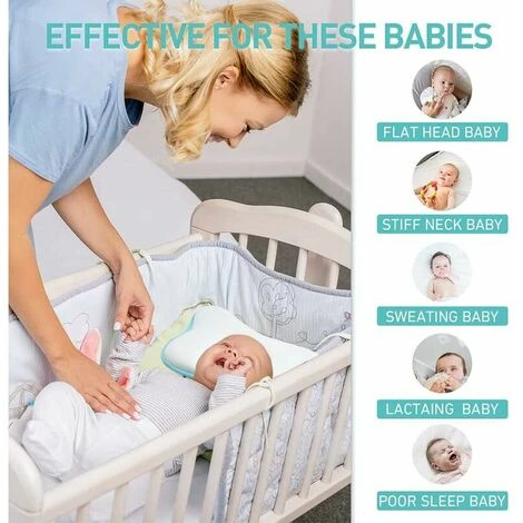 Deformazione Della Testa Del Cuscino Del Bambino Testa Piatta, Cuscino Del Bambino Contro La Deformazione, Cuscino Del Bambino A Testa Piatta Anti, Testa Piatta Del Cuscino Del Bambino, Cuscino Del Ba - immagine 4
