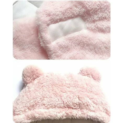 Coperta Per Neonato Unisex, Sacco Per Stamina Per L'infanzia, Sacco A Pelo Con Cappuccio Neonato-rosa-M(3-6 Mesi) - immagine 4