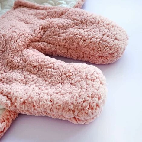 Coperta Per Neonato Unisex, Sacco Per Stamina Per L'infanzia, Sacco A Pelo Con Cappuccio Neonato-rosa-M(3-6 Mesi) - immagine 5