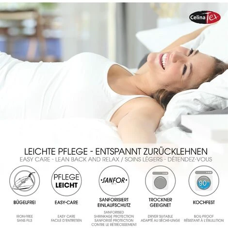 CelinaTex Lucina Lenzuolo Elasticizzato Cotone 140x200-160x200 Cm Giallo Crema - immagine 5