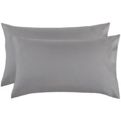 LITZEEFedera 51 X 76 Grigio Chiaro - Set Di 2 Federe Rettangolari In Microfibra Spazzolata 50x66, Fodera Per Cuscino Con Chiusura A Busta (20x30in)