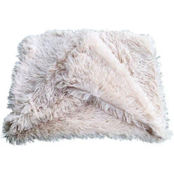 Coperta Per Animali Domestici In Pile Premium, Coperta Per Cani E Gatti, Materassino Lavabile A Doppio Strato Per Letto Per Cani, Divano, Divano, Auto S: 56 35 Cm Beige LangRay