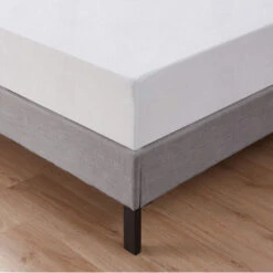 Lenzuolo Sotto Con Angoli Elastici 100% Puro Cotone Bianco - Singolo