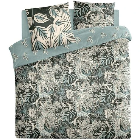 Set Stampato Horopika 240x220 Verde Celeste - Atmosphera Créateur D'intérieur