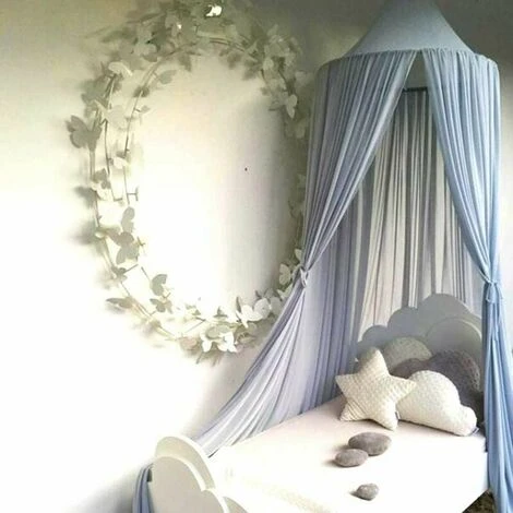 Baldacchino Per Letto Per Bambini, Zanzariera In Chiffon, Baldacchino Per Lettino Per Interni Ed Esterni Per Sala Lettura (blu)