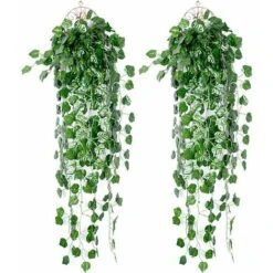 Bcc Pianta Finta Artificiale Foglia D'uva Pianta Ghirlanda Vite 2 Pezzi Finta Decorazione Ghirlanda Foglia D'uva Artificiale Per Celebrazione Matrimonio Cucina Giardino Ufficio