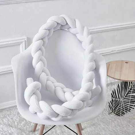 Paracolpi Per Lettino, Paracolpi Per Lettino, Lettino A Forma Di Serpente, Paracolpi Per Lettino, Protezione Del Bordo Intrecciato, Protezione Per La Testa, Decorazione Per Culla, Lettino Da Viaggio ( - immagine 2