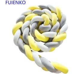 None Paraurti Per Bambini 1 Pezzo Di Colore Bianco E Grigio E Giallo 300 Cm