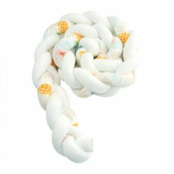 Paracolpi Per Culla - 3 Cuscini Per Neonati Intrecciati Paracolpi Per Presepe In Velluto Proteggi Paracolpi Per Culla Nursery Per Neonati Decorazione Camera Da Letto Culla Con Ananas Giallo E Bianco -