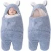 Coperta Per Neonato Unisex, Sacco A Pelo Invernale Neonato Spesso Sacco A Pelo Con Gambe Separate Stamina Neonato-blu-6 M (1-3 Mesi)