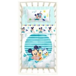 Caleffi - Trapunta-con-paracolpi Mickey&Pluto 100% Cotone Non Specificato Baby