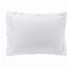 Douceur D'intérieur Federa Per Cuscino Volante Piatta, 50 X 70 Cm, In Percalle Tinta Unita, Colore: Bianco