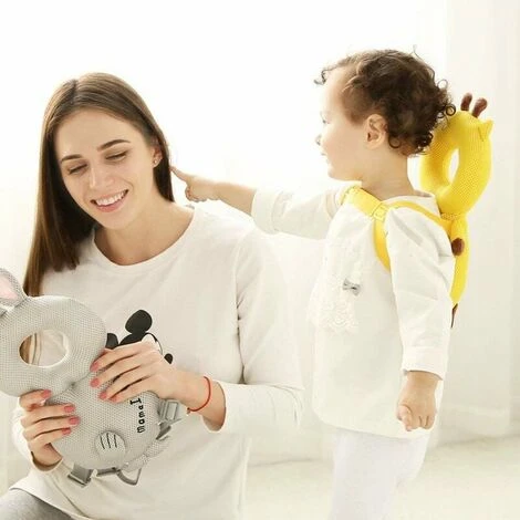 Cuscino Di Protezione Per La Testa Del Bambino, Cuscino Di Protezione Regolabile, Gatto Giallo, Grande, - immagine 2