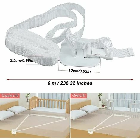 Cinturino Per Culla, Attacco Per Lettino, Attacco Per Lettino, Cinturino Per Lettino, Cinturino Per Letto A Molle. - immagine 2