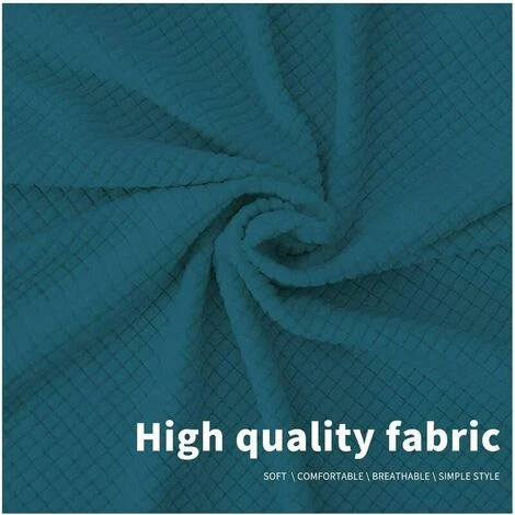 Copri Testiera, Copri Testiera All-inclusive Con Lato Elastico Per Arredo Camera Da Letto, Copri Testiera Lavabile Antipolvere (blu Pavone, 180 Cm), - immagine 5