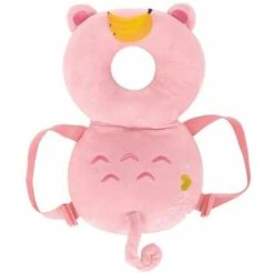 Cuscino Di Protezione Per La Testa Del Bambino, Cuscino Di Protezione Regolabile, Scimmia Rosa, Grande,