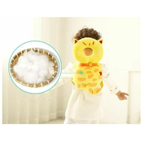 Cuscino Di Protezione Per La Testa Del Bambino, Cuscino Di Protezione Regolabile, Scimmia Rosa, Grande, - immagine 4