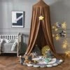 Baldacchino Per Letto Per Bambini Per Camera Da Letto Cupola Rotonda Per Decorazioni Per La Cameretta Dei Bambini Cotone Delicato Sulla Pelle 2,5 M (marrone)