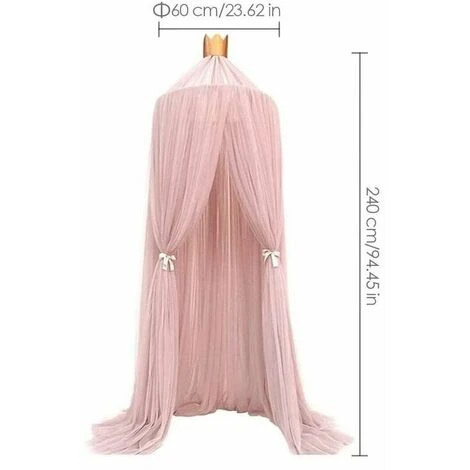 Decorazione Per Cameretta Dei Bambini A Forma Di Cupola A Baldacchino Per Bambini, Casetta Per Bambini, Zanzariera Per Letto Per Bambini - immagine 2